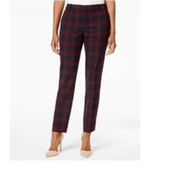 Charter Club Petite Plaid Ankle-Length Pants - Picture 2 of 8